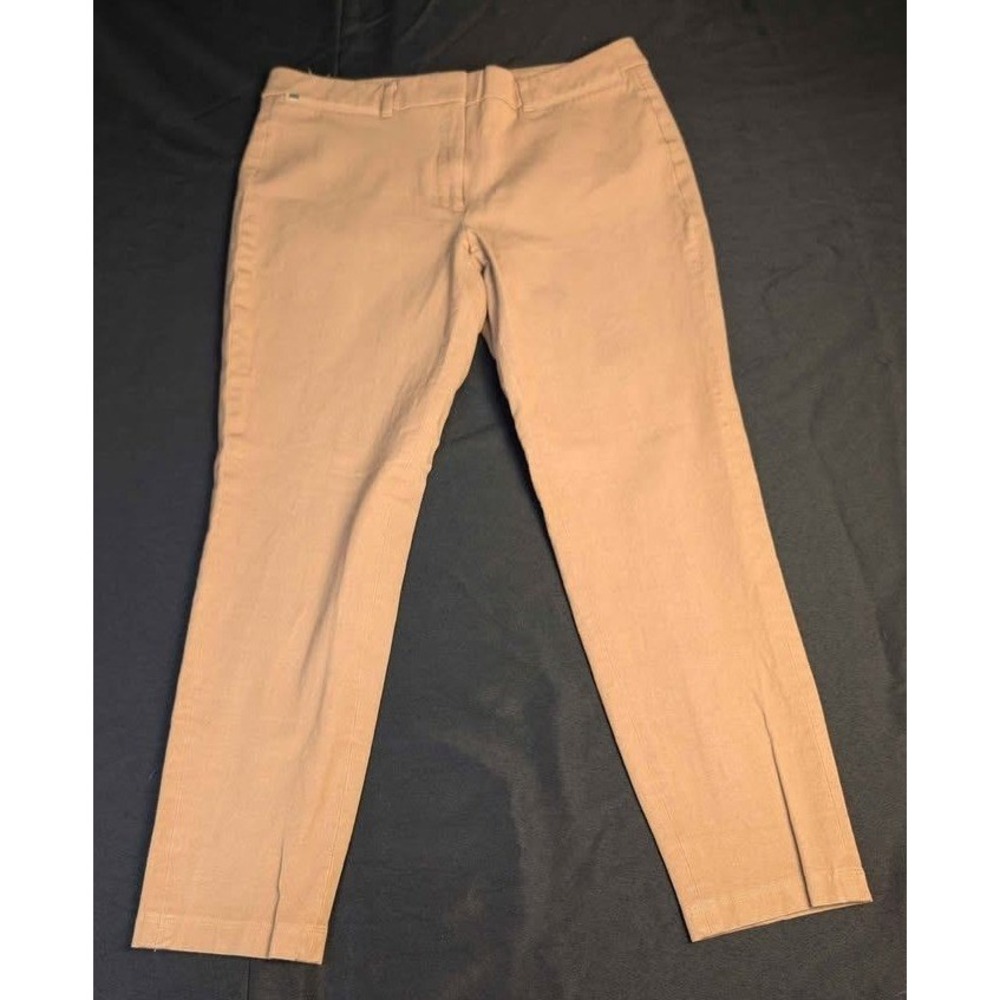 White House Black Market~The Skimmer Pants~Sz 12 Sandlewood~Slim/Stretch/Cropped